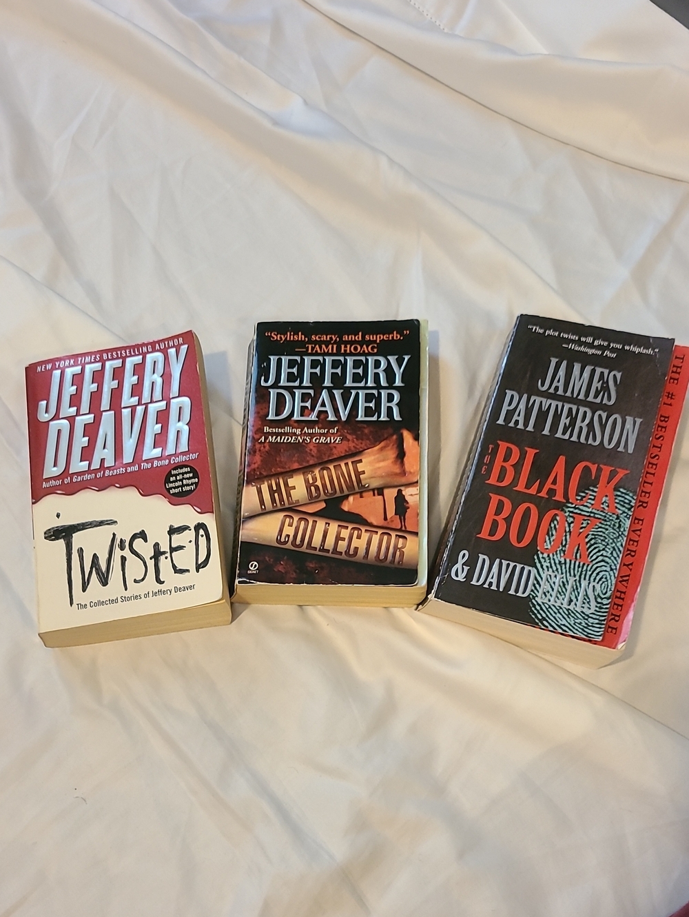 Twisted, The Bone Collector, And The Black Book Set Of 3 Books